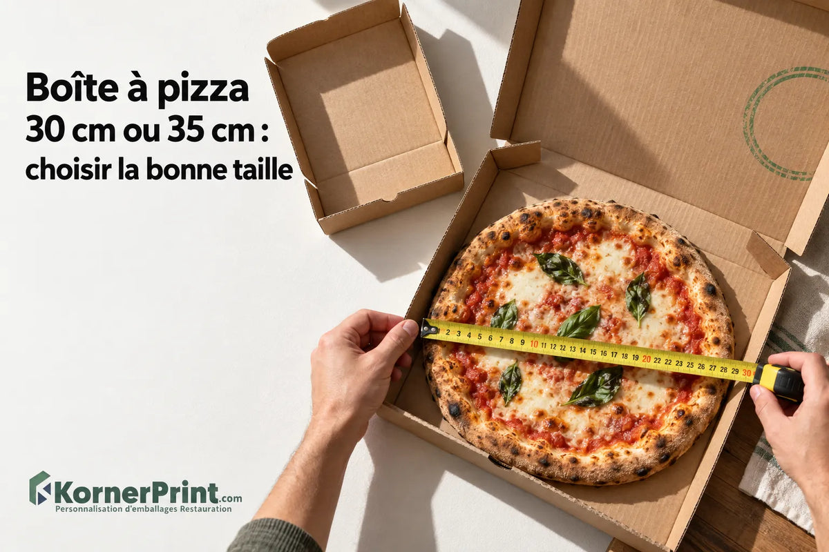 Boîte à pizza 30 cm ou 35 cm : choisir la bonne taille