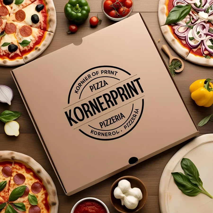 Boîte pizza personnalisée en carton KORNERPRINT