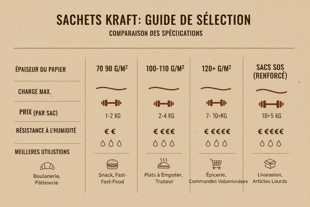 Sacs kraft : tailles, résistance, anses… comment bien choisir ?