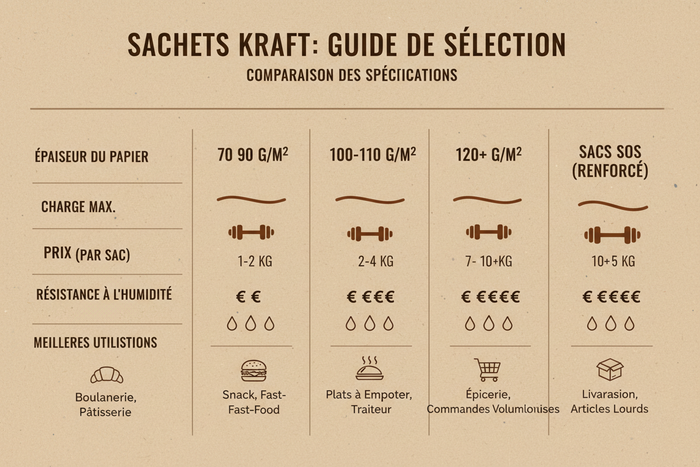 Sacs kraft : tailles, résistance, anses… comment bien choisir ?