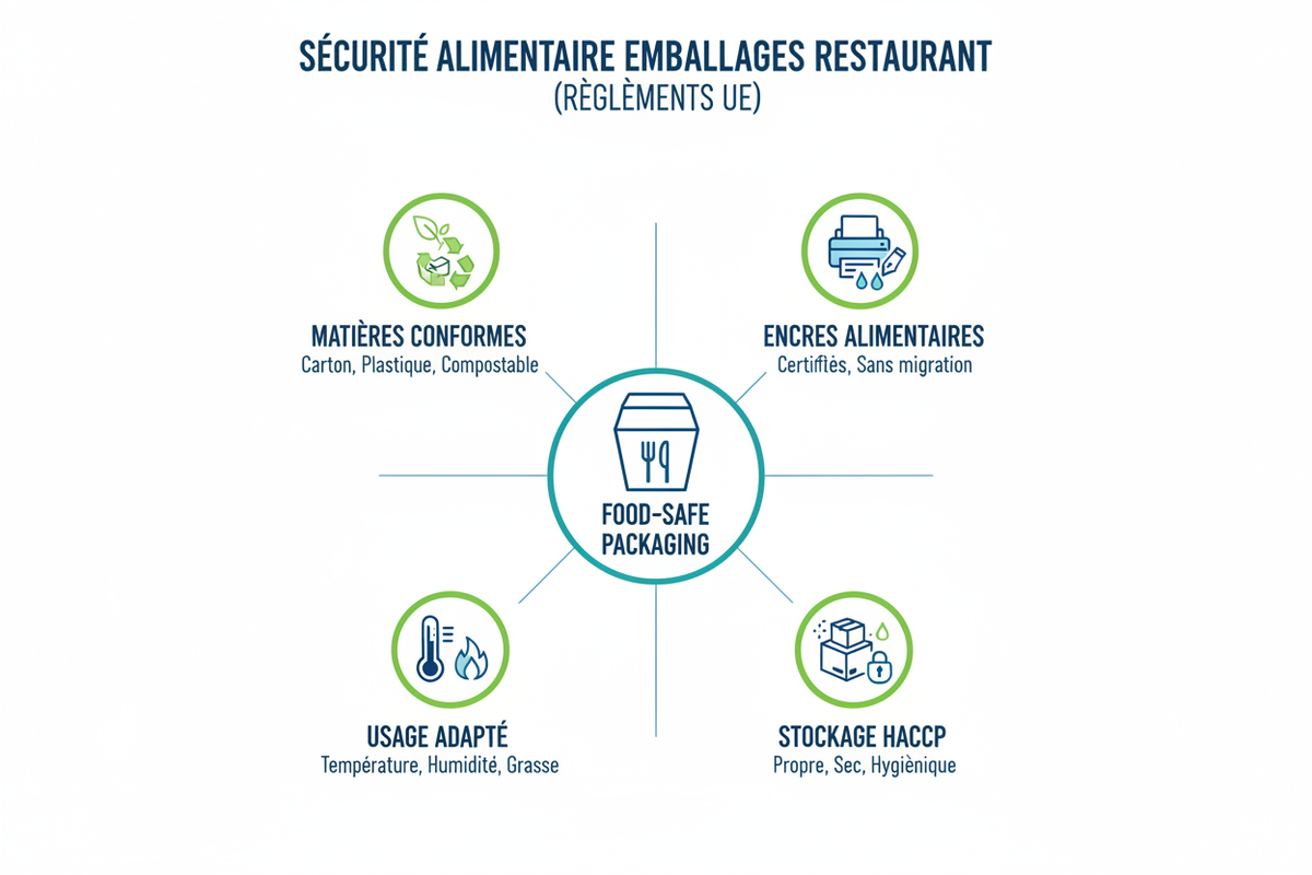 Contact alimentaire : normes UE, encres, matières… ce qu’il faut savoir