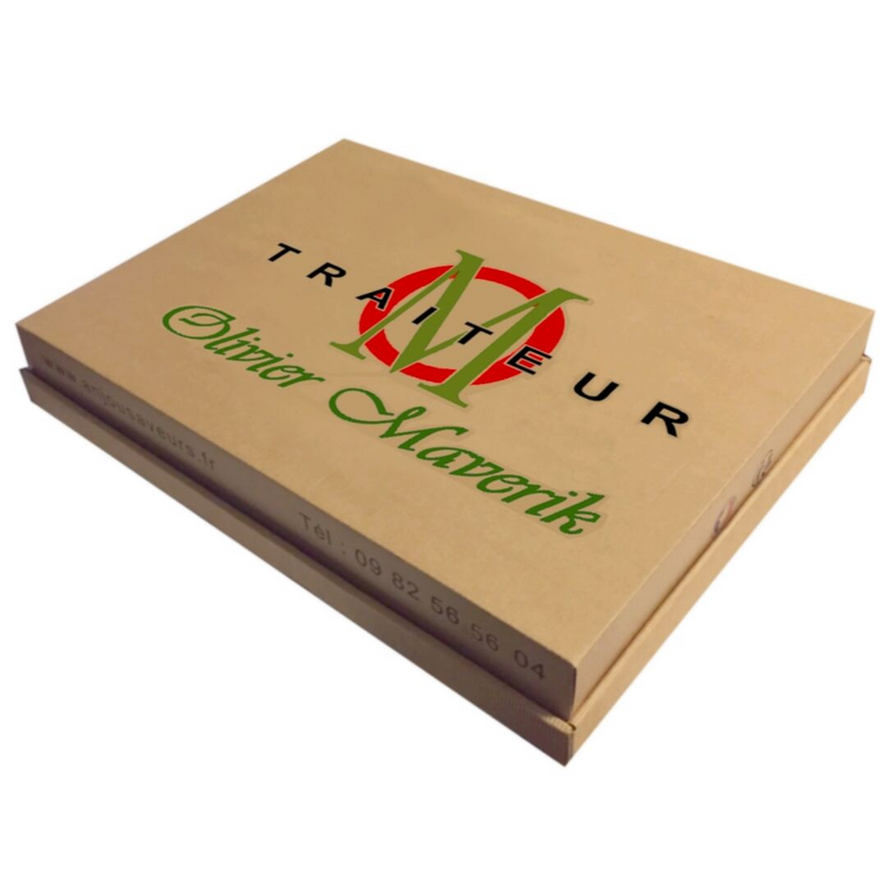 Plateau repas personnalisé en carton