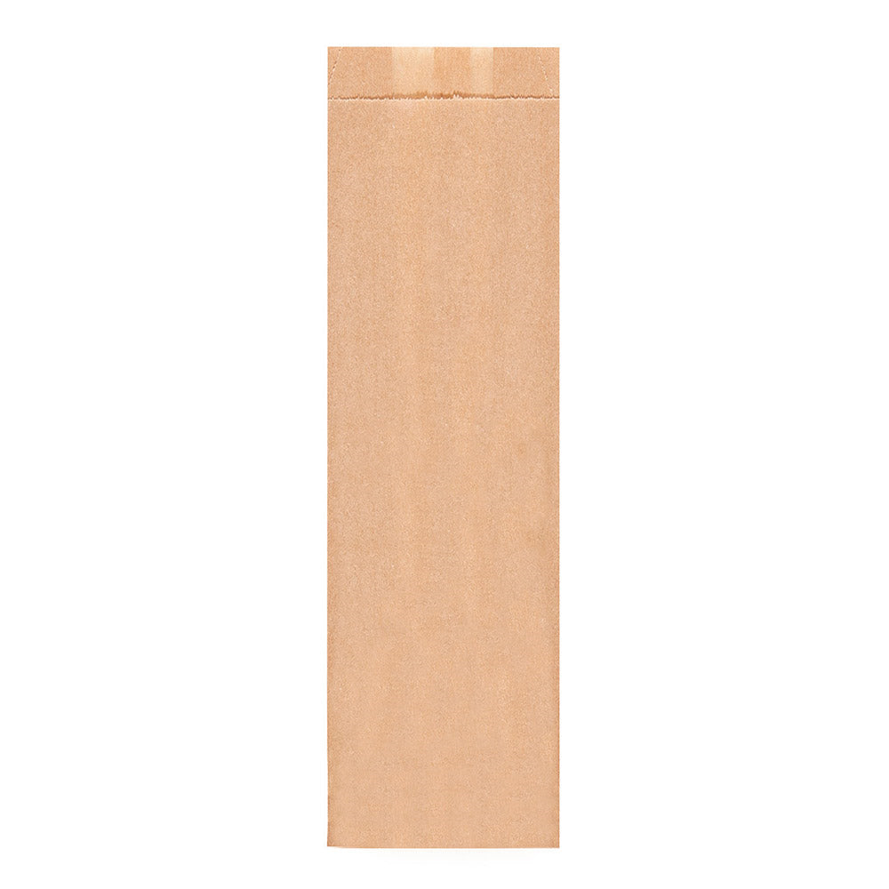 Sac sandwich personnalisé en papier ingraissable sans PFAS – 7+4x22 cm · naturel · 34 g/m²