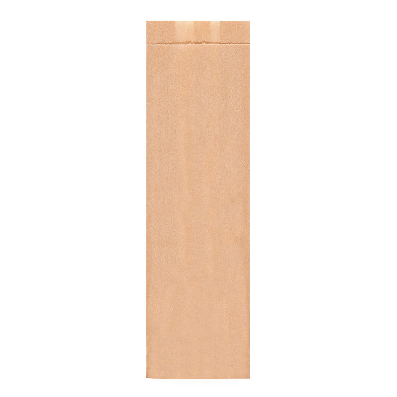 Sac sandwich personnalisé en papier ingraissable sans PFAS – 7+4x22 cm · naturel · 34 g/m²