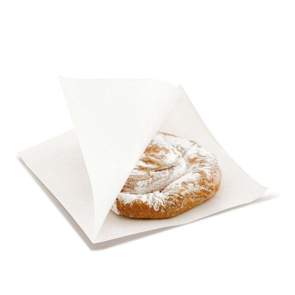 Sachet kraft ouvert 2 côtés personnalisable avec votre logo – 12x12,2 cm · blanc