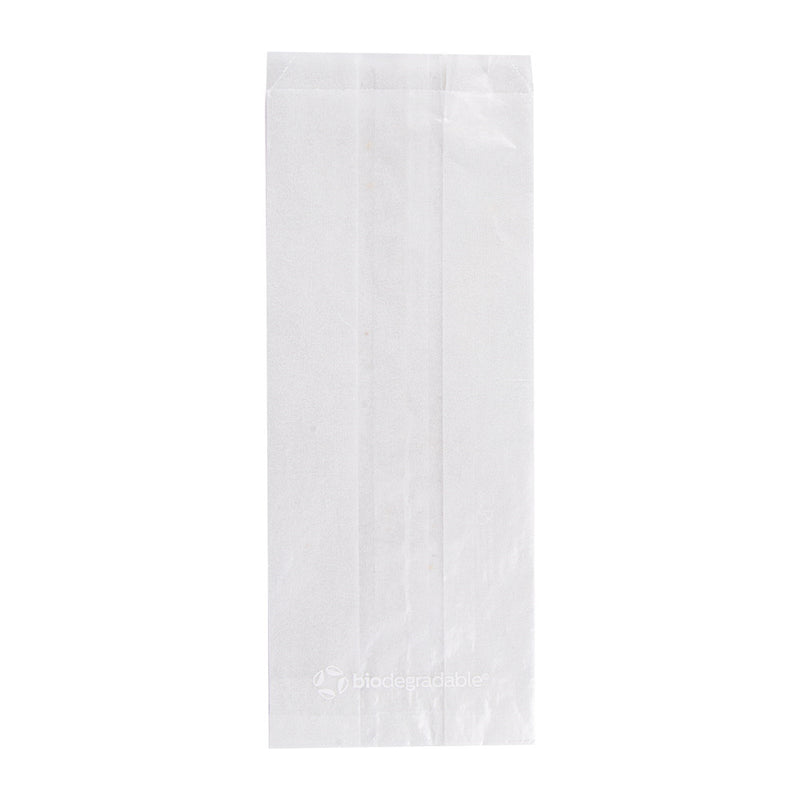 Sachet sandwich personnalisé en papier cristal – 9+6x23 cm · translucide · 30 g/m²
