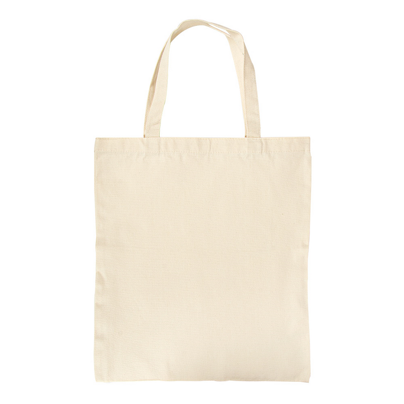 Sac coton personnalisé beige 38x42 cm