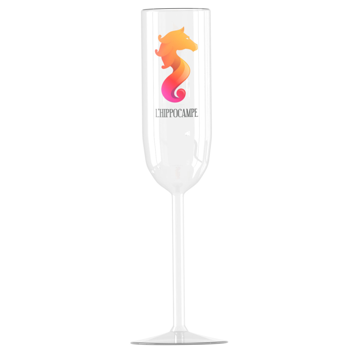 Flûte à champagne 22 cl personnalisée imprimée en quadrichromie