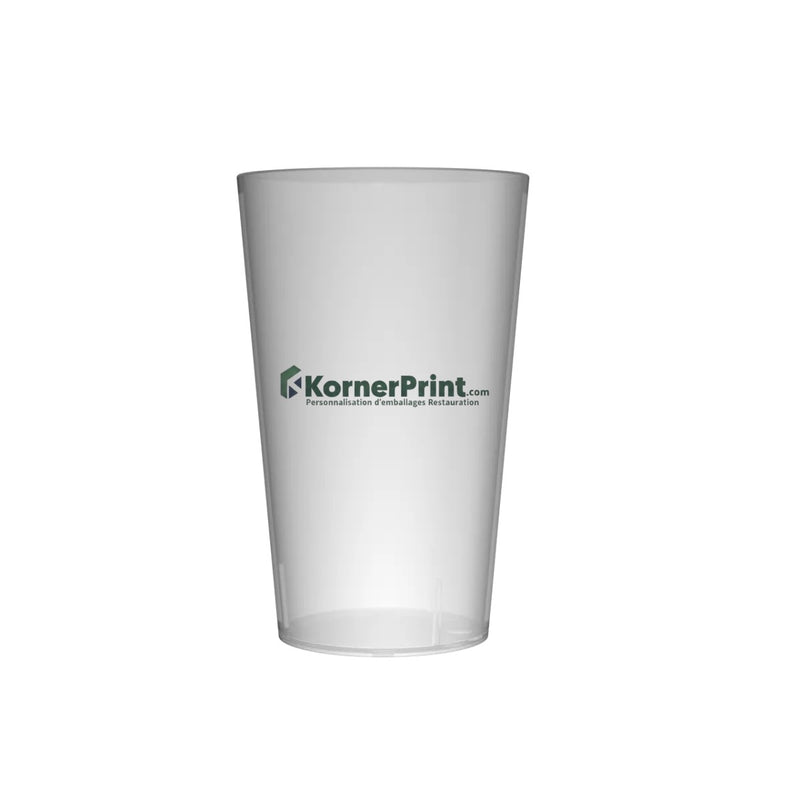 Gobelet réutilisable 25 cl personnalisé logo Kornerprint