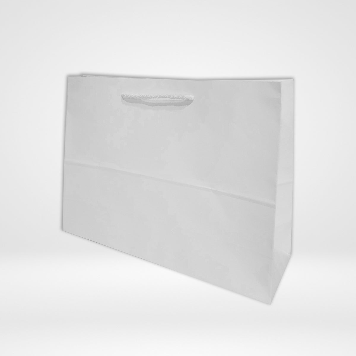 Sac papier semi-luxe blanc personnalisé