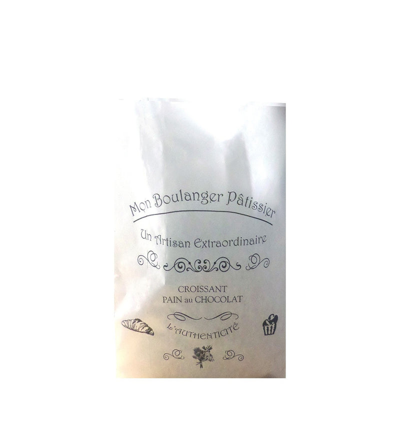Sac croissant et brioche kraft personnalisé N°107 – Kraft blanc